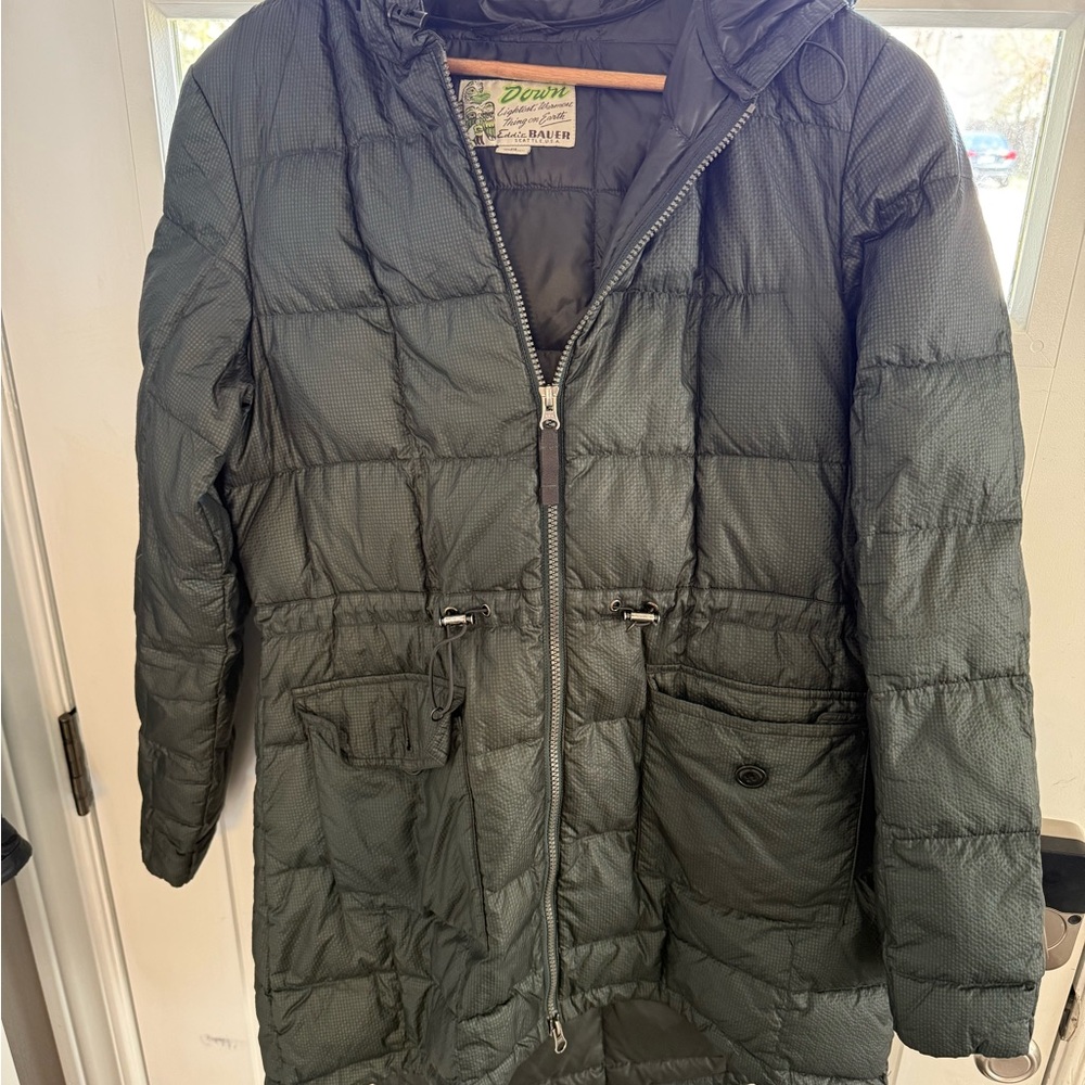 Eddie Bauer Gray Puffer parka Coat with Hood